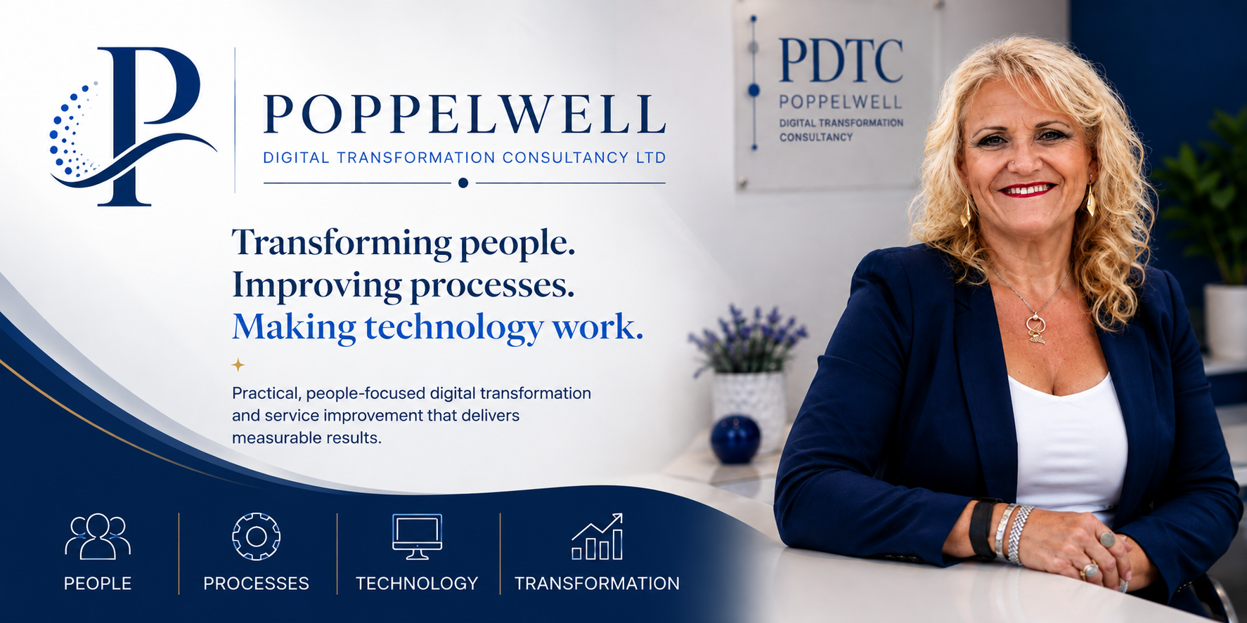 Poppelwell Digital Transformation Consultancy — Transforming people. Improving processes. Making technology work.